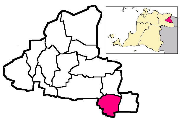 Locator Kecamatan Ciledug di Kota Tangerang